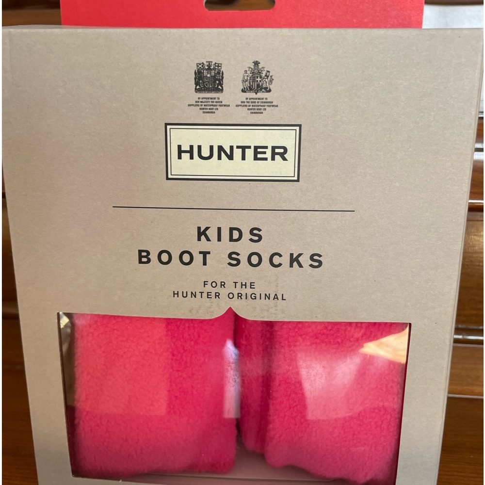 Hunter Kids Boot Socks, Fuchsia, Size XL 4-6.
